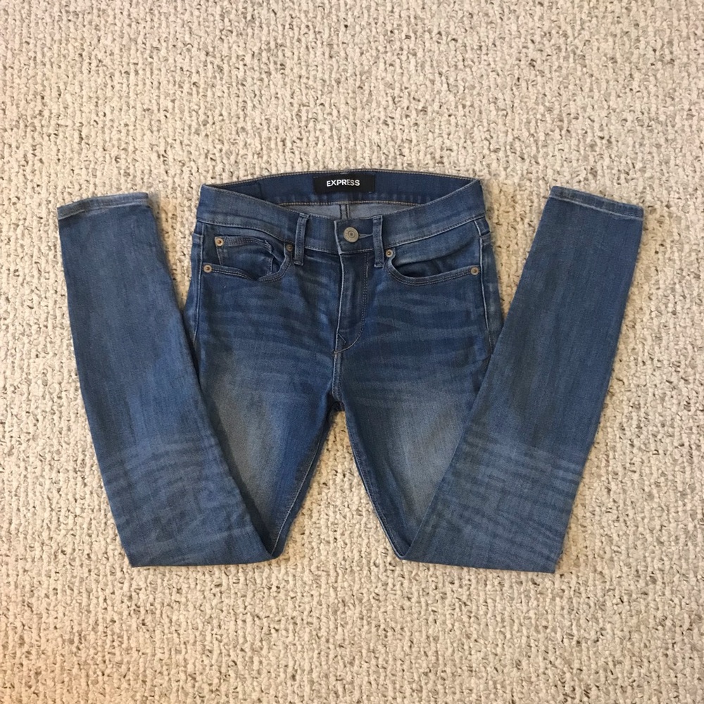 Mid-Rise Express Jeggings